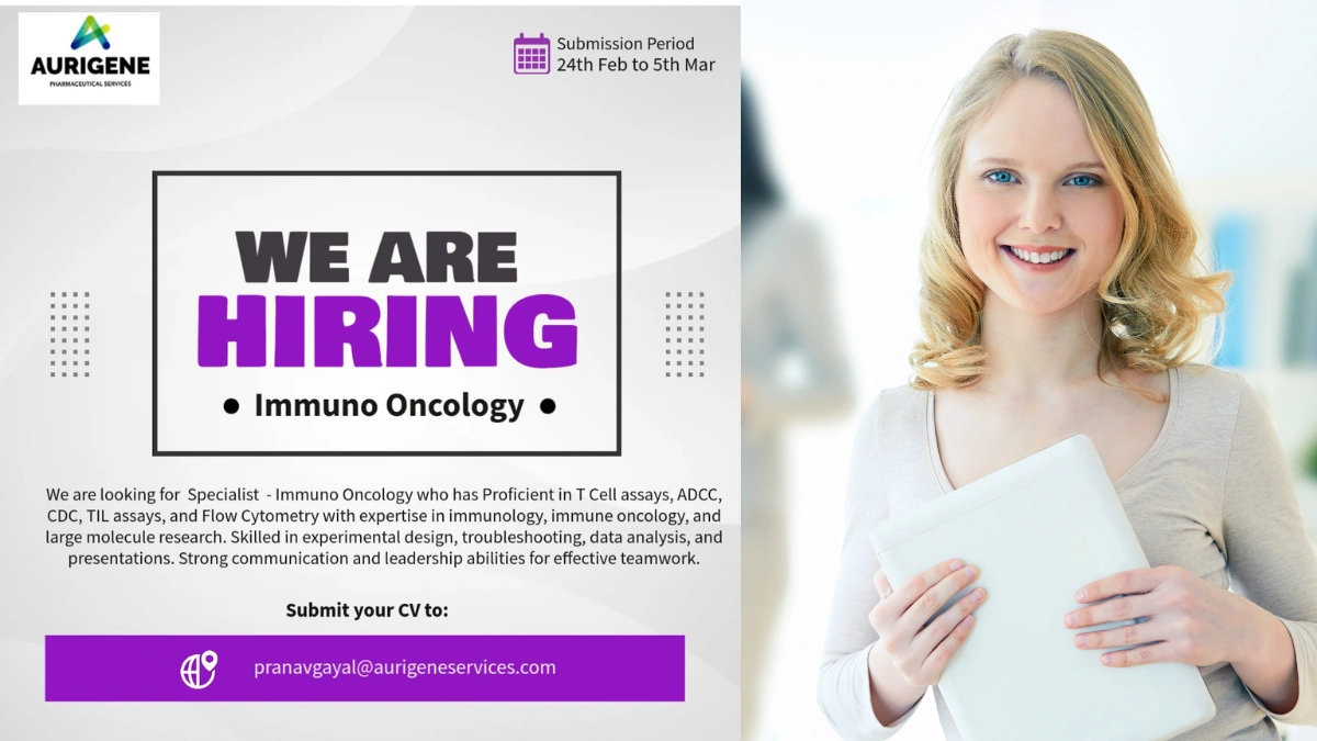 Aurigene Pharmaceutical Services - Hiring for Immuno Oncology