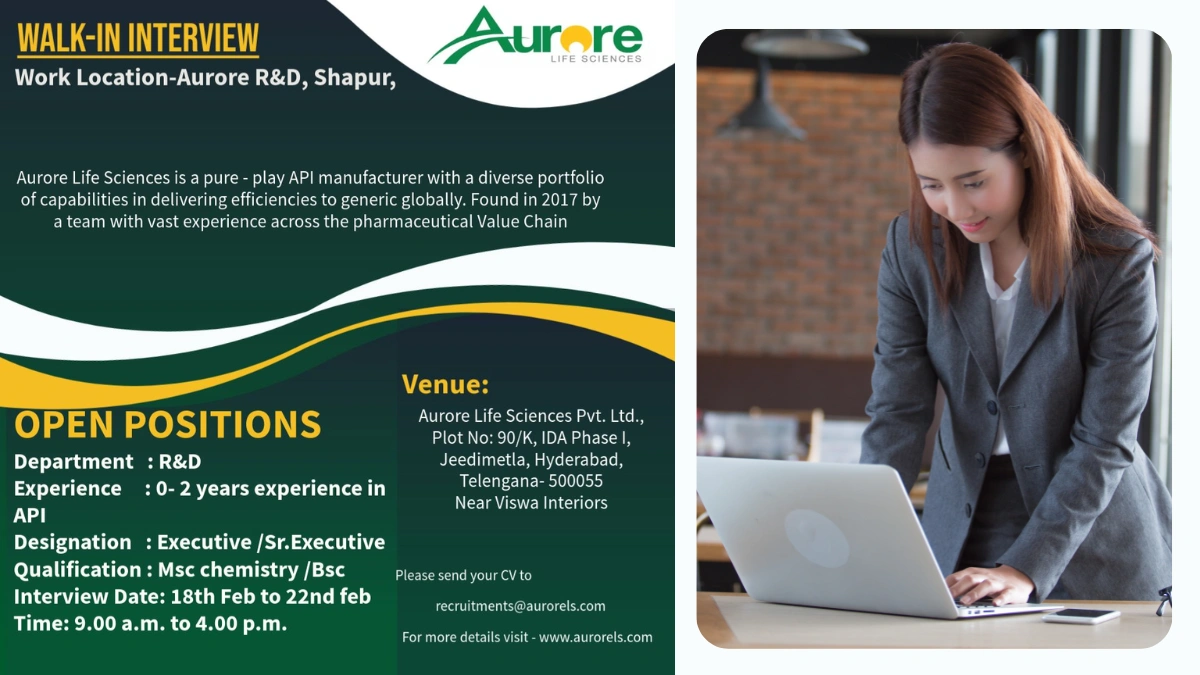 Aurore Life Sciences - Open Positions