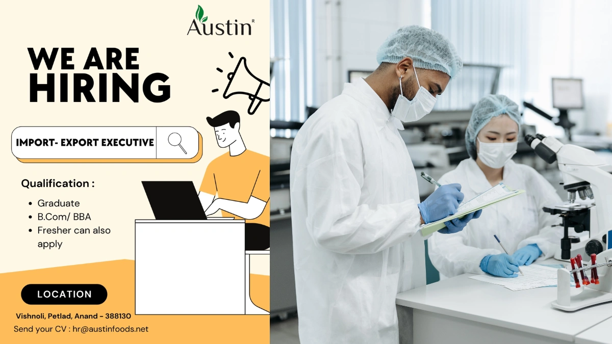 Austin Foods Hiring for Import-Export Executive