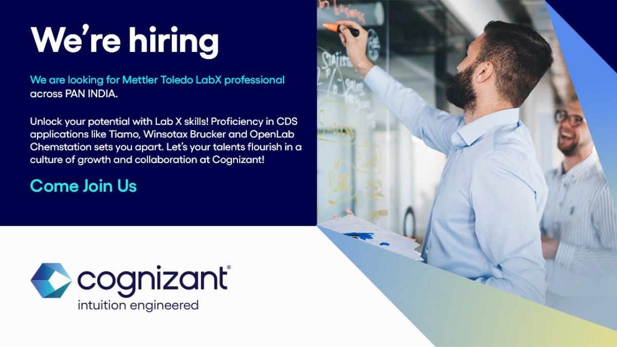 Cognizant Hiring Talented Mettler Toledo LabX Professionals (Pan India)