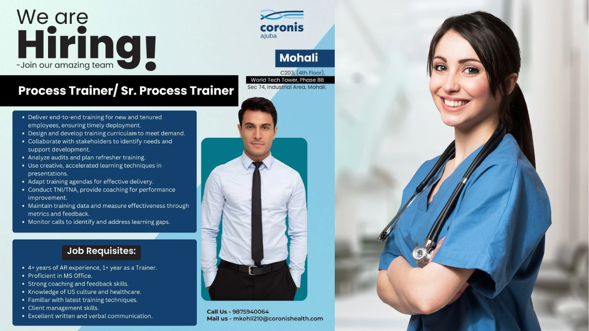 Coronis Ajuba Hiring for Process Trainer & Senior Process Trainer