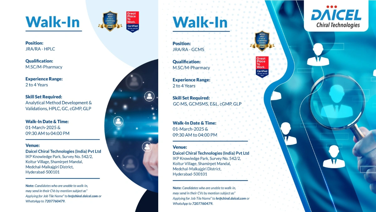 Daicel Chiral Technologies Walk In Interview