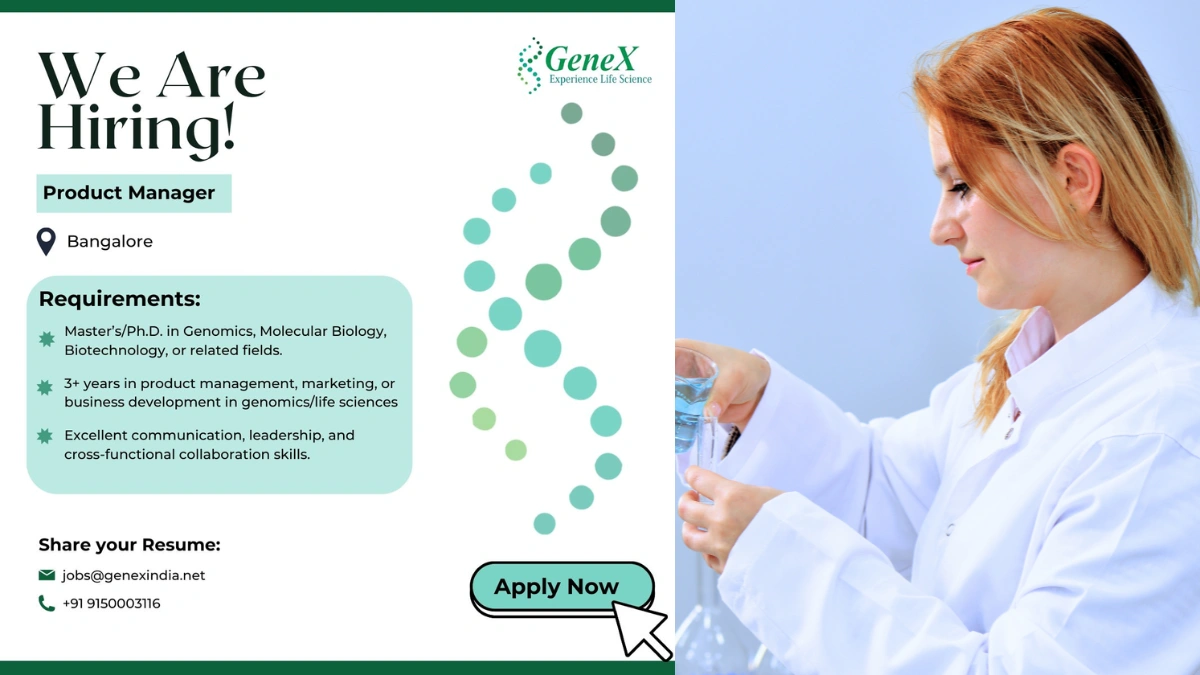 GeneX Hiring for Product Manager in Bangalore