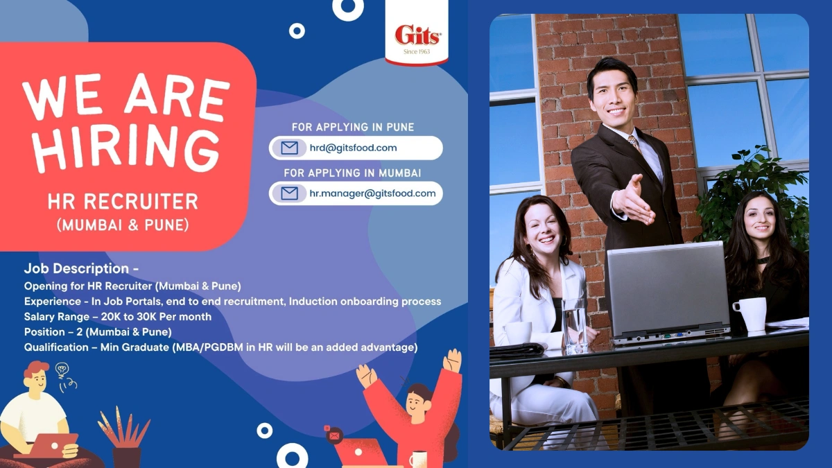 Gits Is Actively Hiring for Hr Recruiter (Mumbai & Pune)