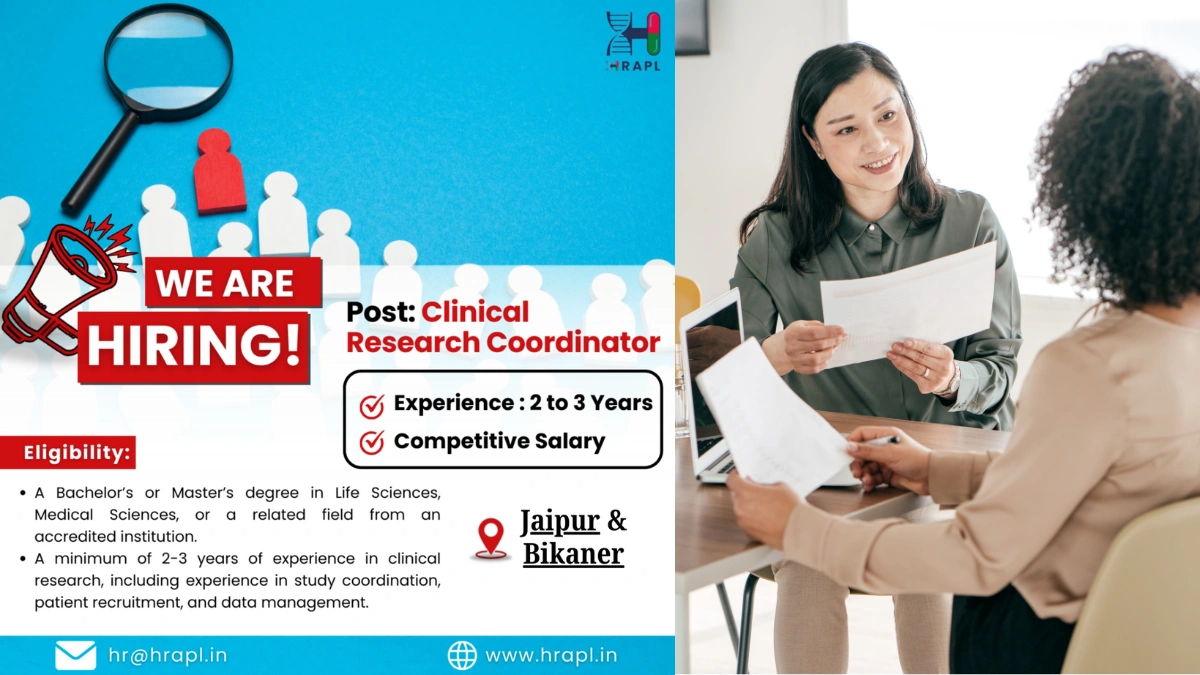 HRAPL Is Actively Hiring for Clinical Research Coordinator