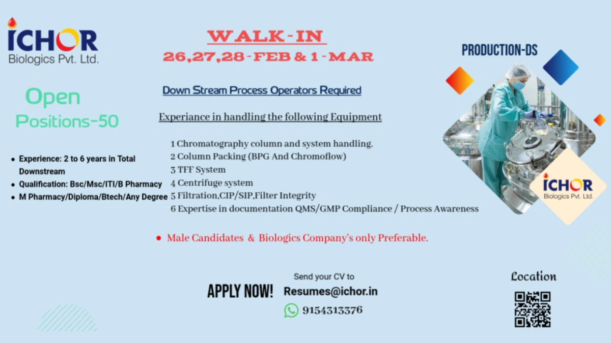 ICHOR Biologics Walk In Interview