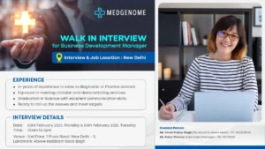 MedGenome - Walk-in Interview for Business Development Manager