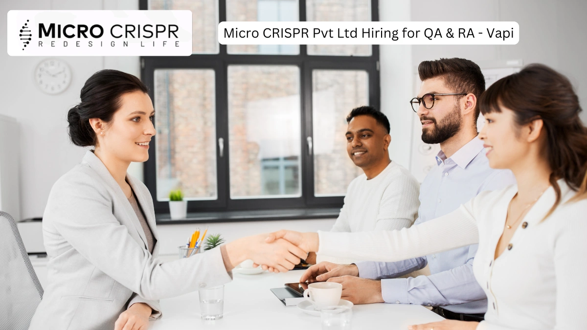 Micro CRISPR Pvt Ltd Hiring for QA & RA - Vapi
