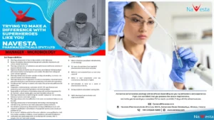 Navesta Pharmaceuticals Hiring Manager - Microbiology