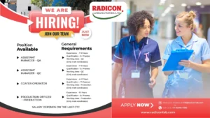 Radicon Laboratories Ltd - Hiring for QA, QC, Operator and Production