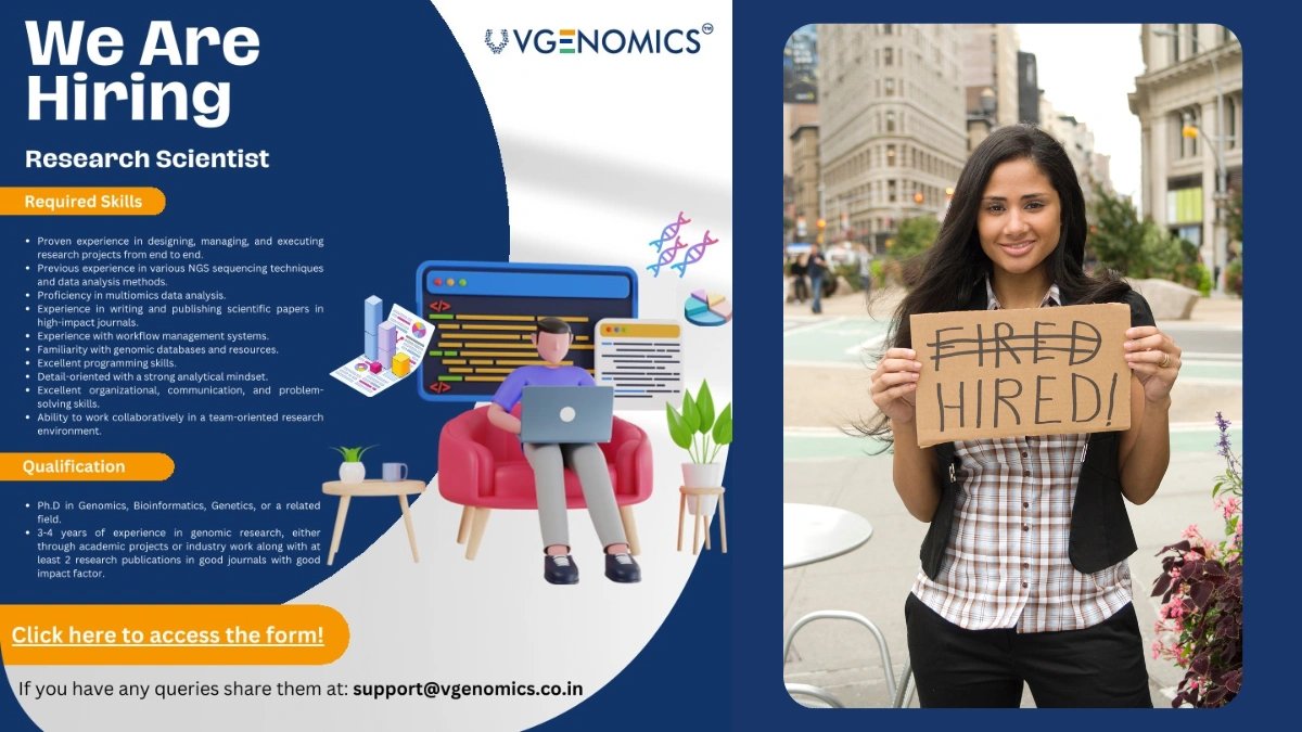 VGENOMICS Is Hiring for Research Scientist