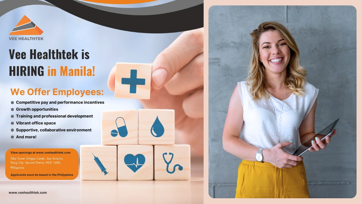Vee Healthtek is Hiring for Health Technology Solutions in Manila