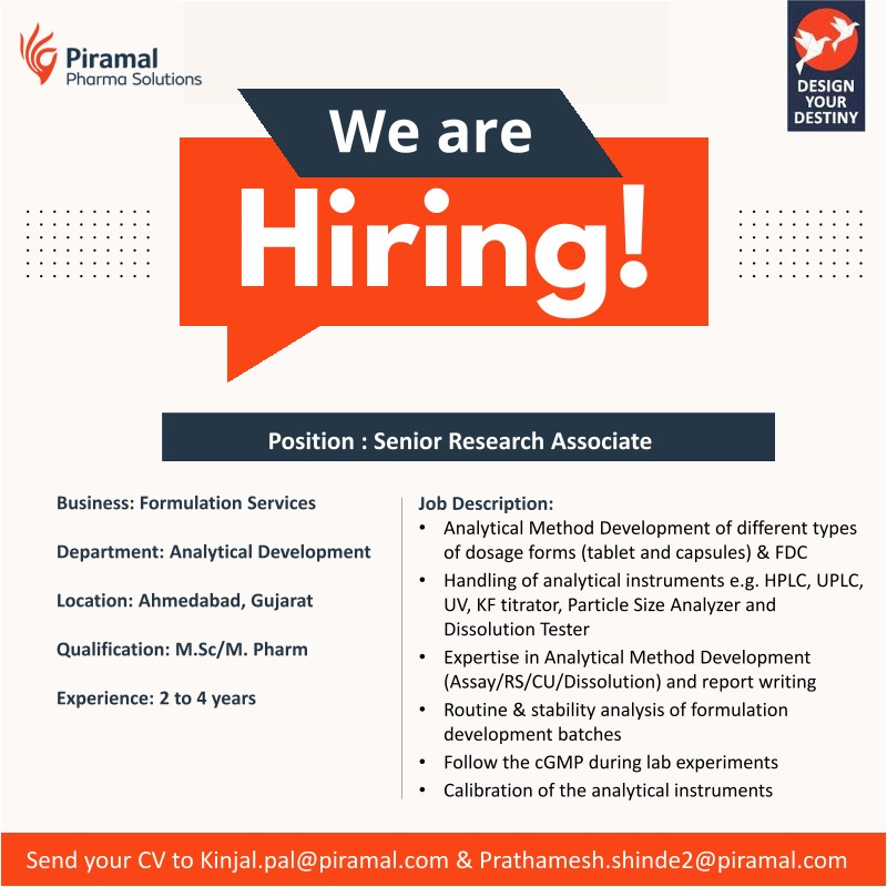 Piramal Hiring Notification