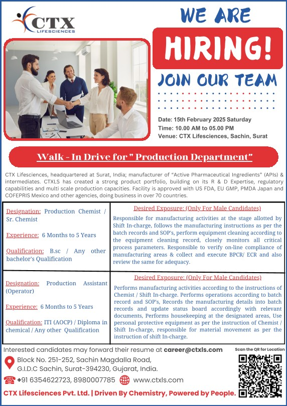 CTX Lifesciences – Walk-in Drive for Production Department