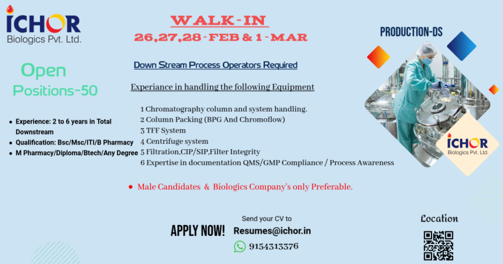 ICHOR Biologics Walk In Interview