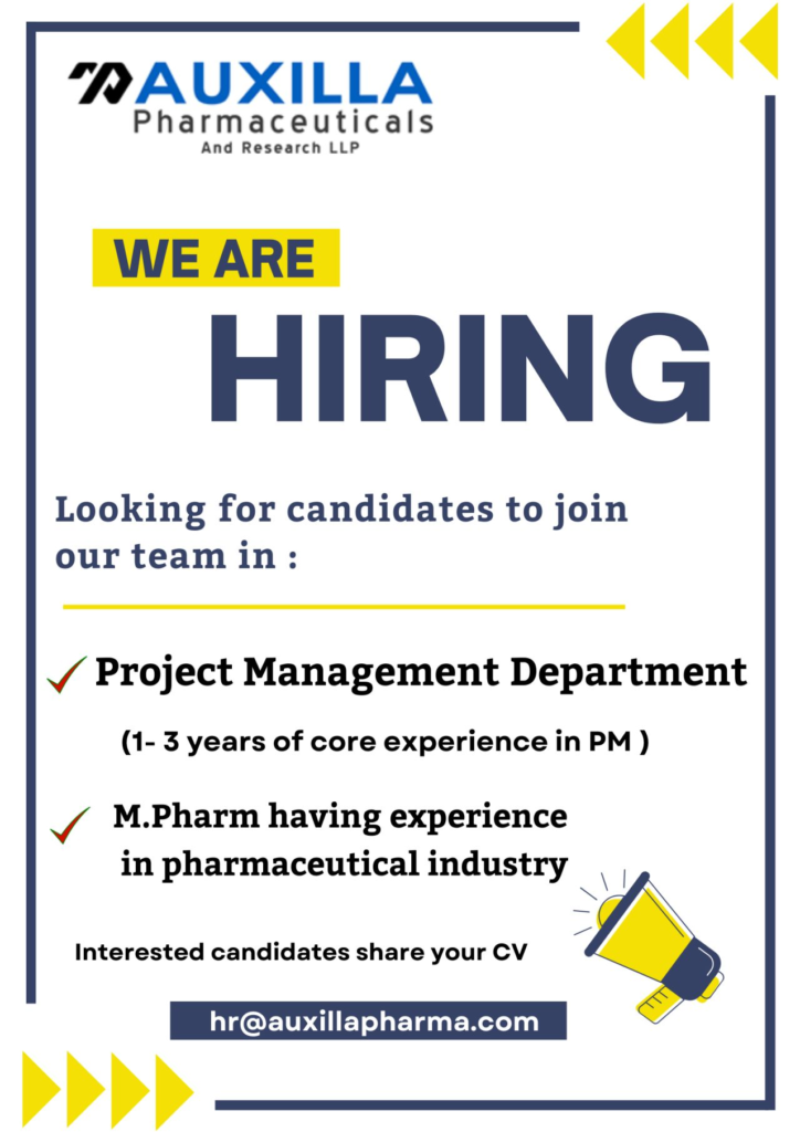AUXILLA Pharmaceuticals And Research Hiring