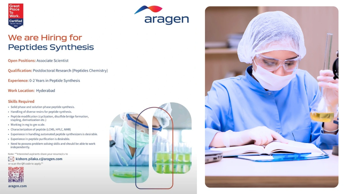 Aragen Hiring for Associate Scientist (0-2 Years Exp.)