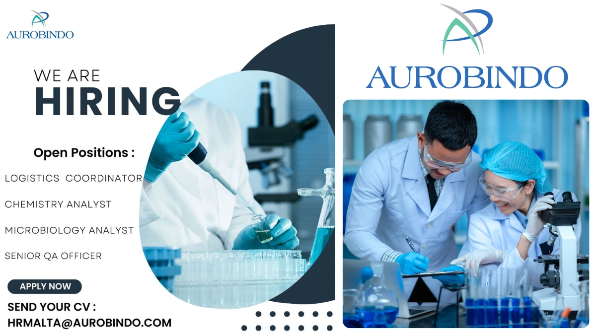 Aurobindo Is Actively Hiring for QA, QC Department