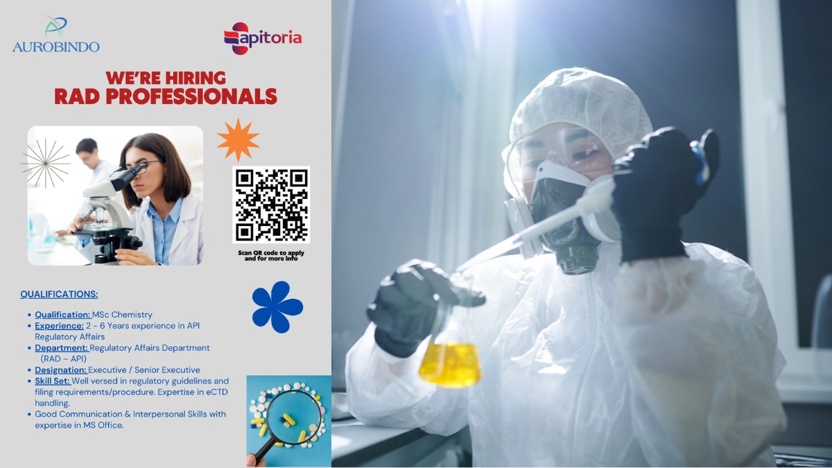Aurobindo (Sapitoria) Is Hiring For Regulatory Affairs Professionals