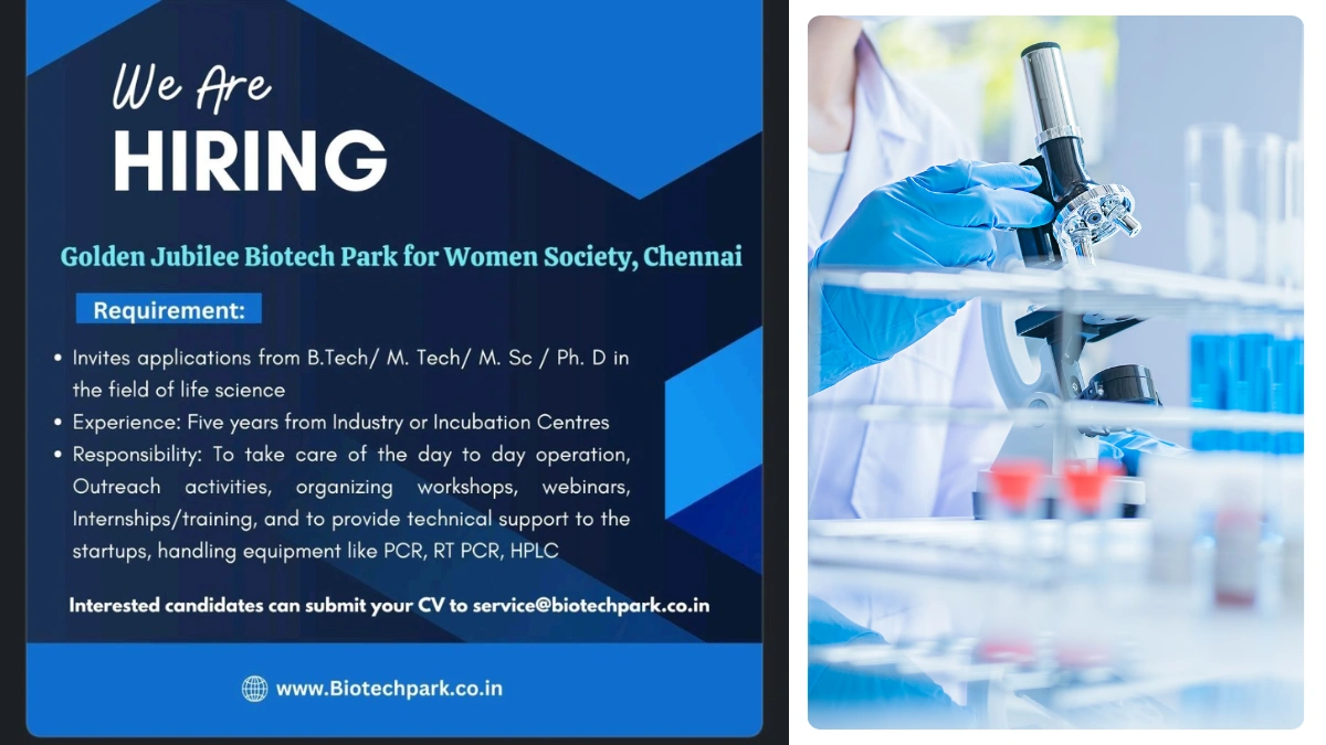 Biotech Park Hiring