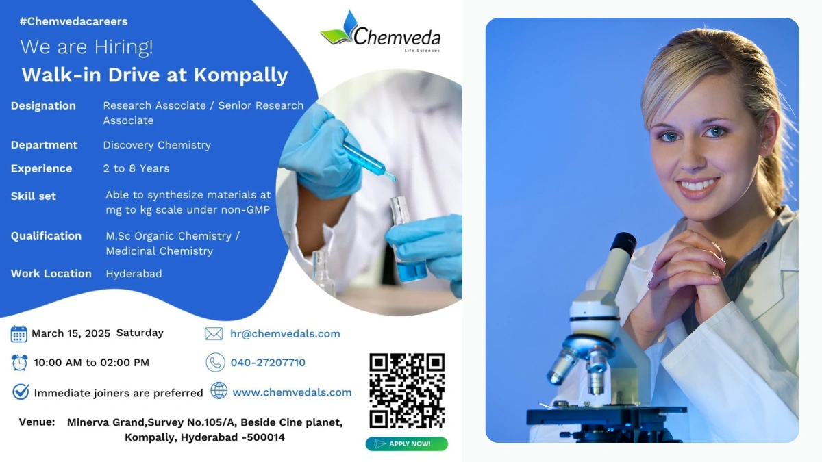Chemveda Life Sciences Walk-In Drive
