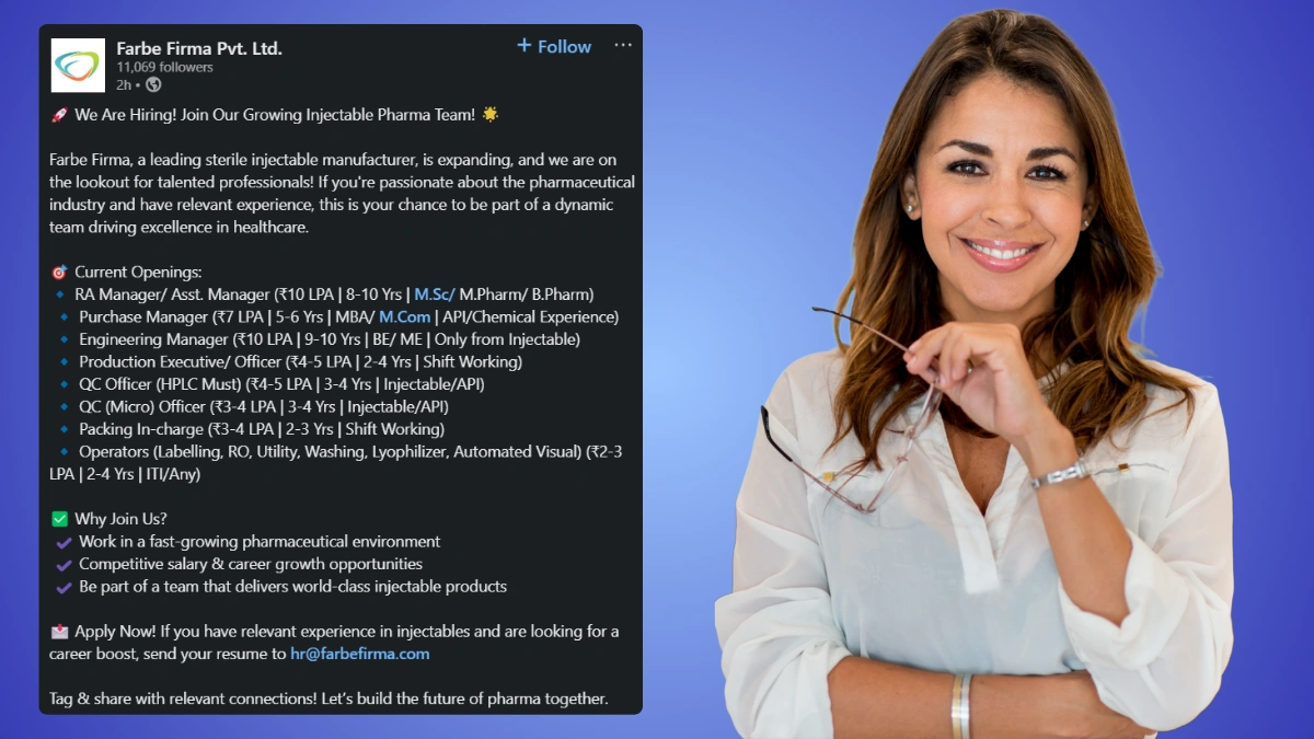 Farbe Firma – Job Openings for Production Executive / Officer / RA Manager / Assistant Manager