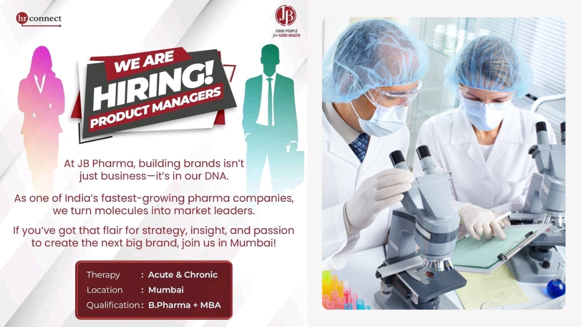 JB Pharma Hiring 2025 - Product Managers in Mumbai