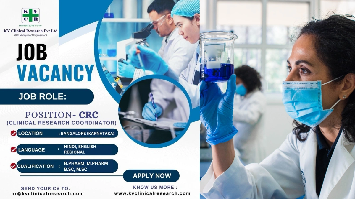 KV Clinical Research Hiring Clinical Research Coordinator