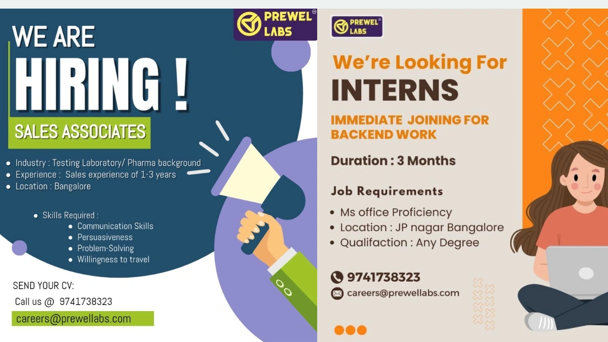 Prewel Labs Hiring