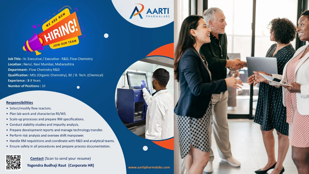 Raarti Pharmalabs Hiring - Join Our Flow Chemistry R&D Team in Navi Mumbai