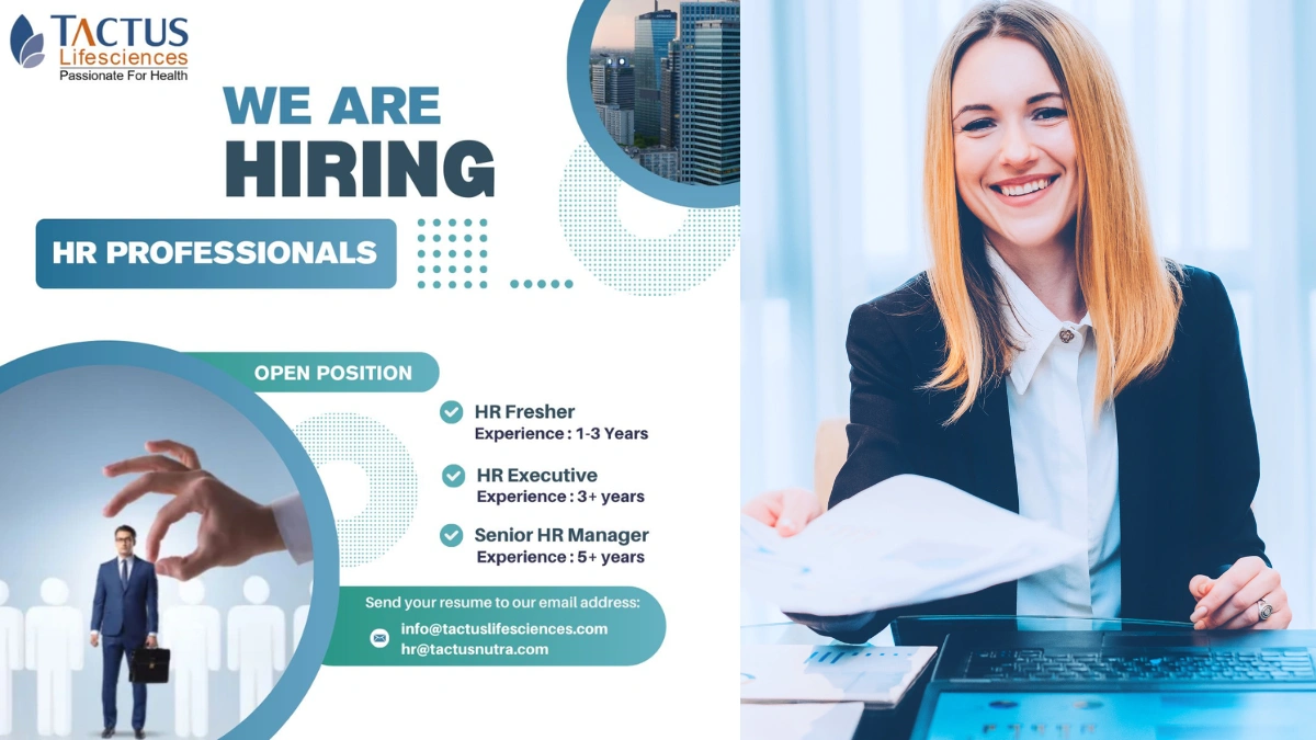 Tactus Lifesciences – Exciting HR Career Opportunities Await for Freshers!