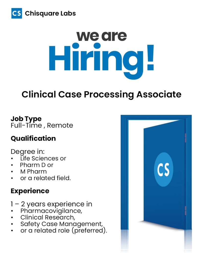 Chisquare Labs – Hiring for Clinical and Regulatory Roles