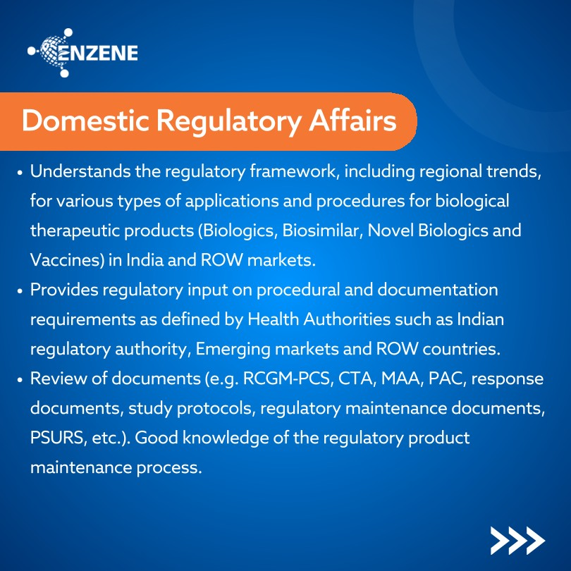 Enzene – Hiring for Regulatory Affairs and Developmental QA Roles in Pune 2