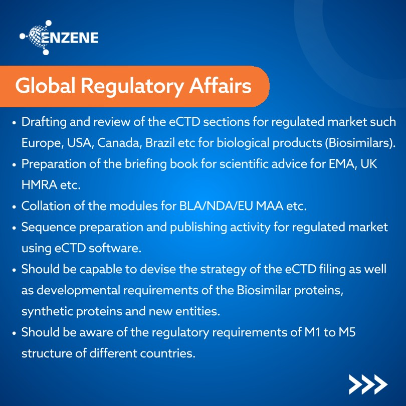 Enzene – Hiring for Regulatory Affairs and Developmental QA Roles in Pune 3