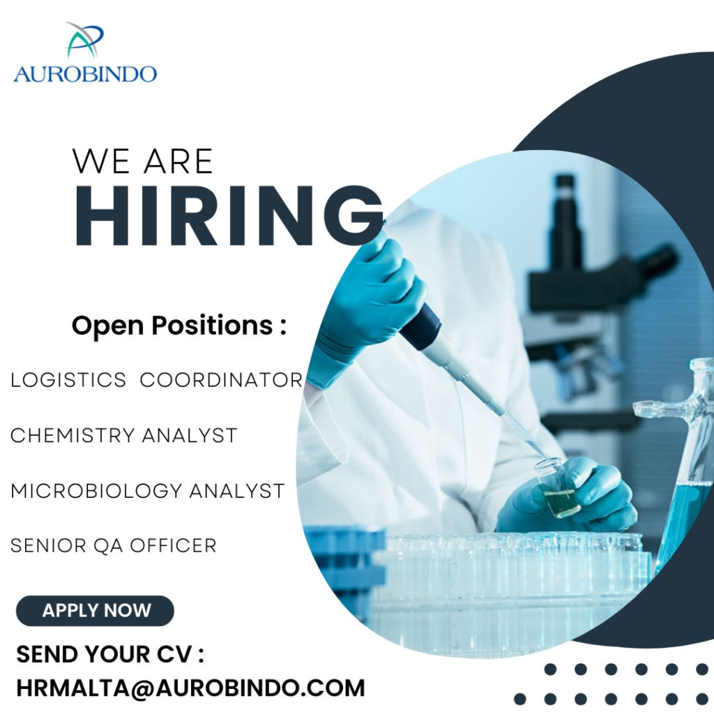 Aurobindo Is Actively Hiring for QA, QC Department