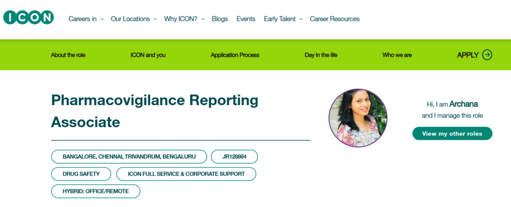ICON Is Actively Hiring A Pharmacovigilance Reporting Associate