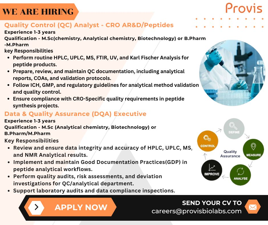 Provis Hiring 2025 for Quality Control and Data Assurance Jobs in Hyderabad