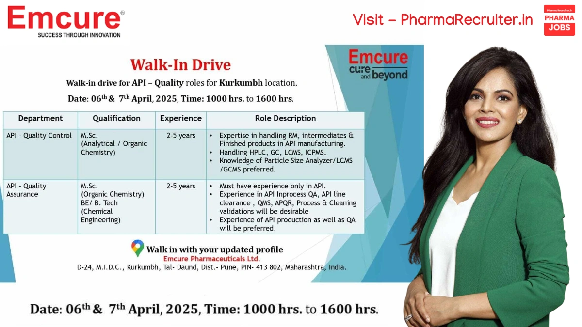 Emcure Pharmaceuticals Ltd. - Walk-In Drive