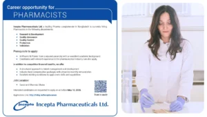 Incepta Pharmaceuticals - Job Openings for QA, QC, R&D Jobs -Pharmacists