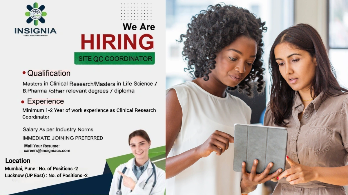Insignia Clinical Services Walk-In Interview for Site QC Coordinator