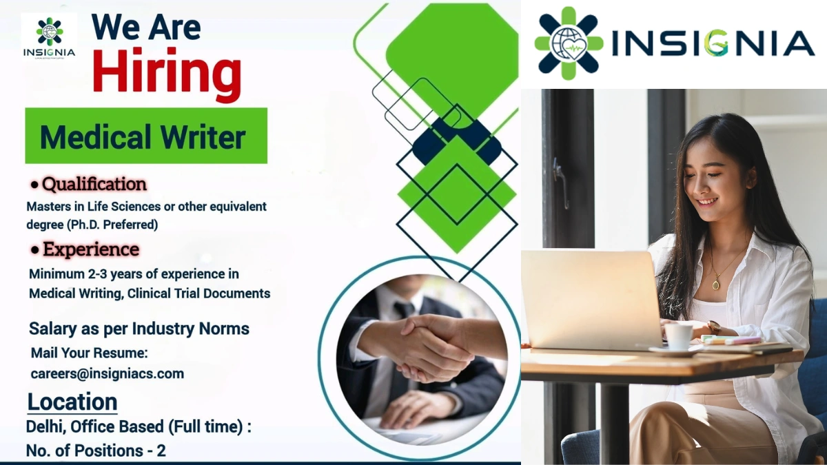 Insignia Clinical Services is Hiring for a Medical Writer