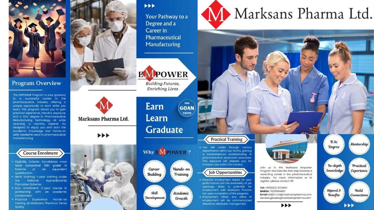Marksans Pharma EMPOWER Program - Your Pathway to a Career in Pharmaceutical Manufacturing