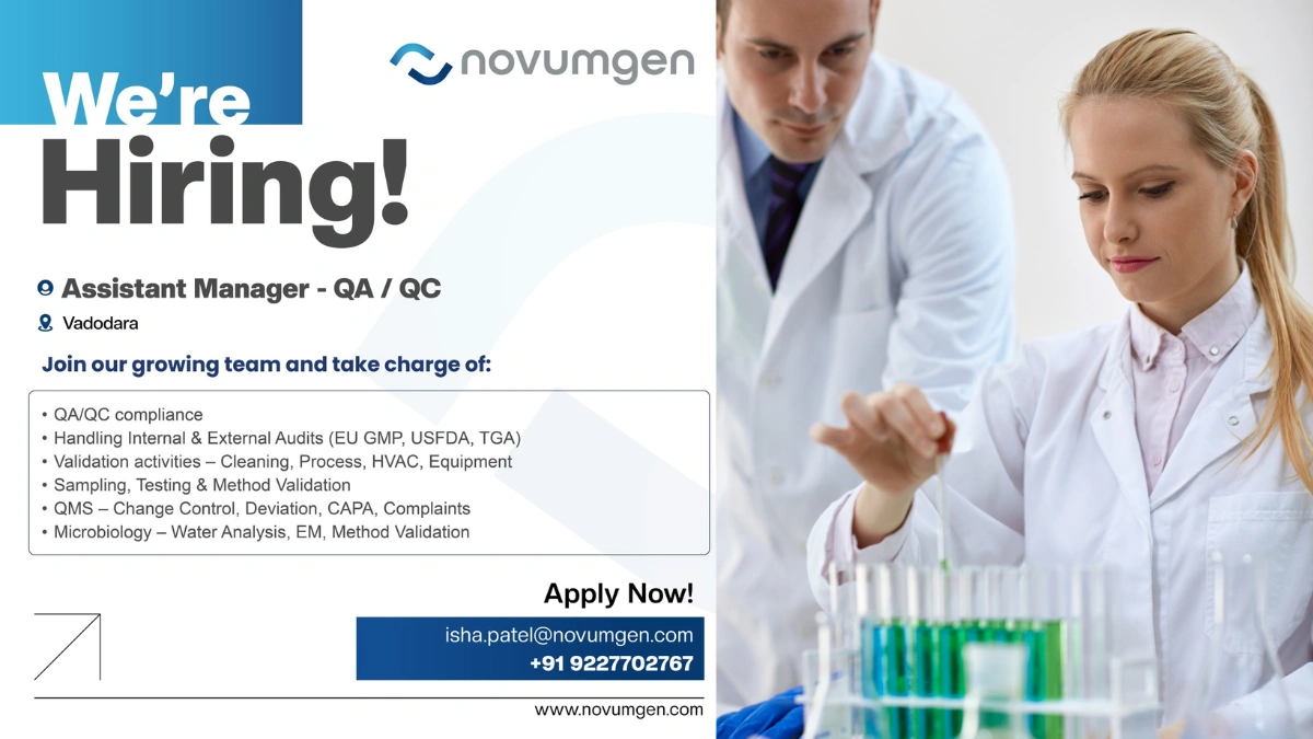 Novumgen Walk-In Interviews for Assistant Manager