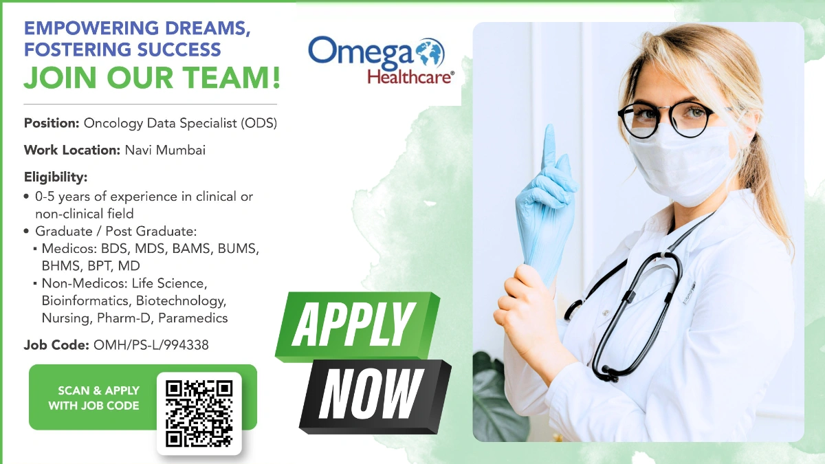 Omega Healthcare Hiring for an Oncology Data Specialist (0-5 Years Exp)