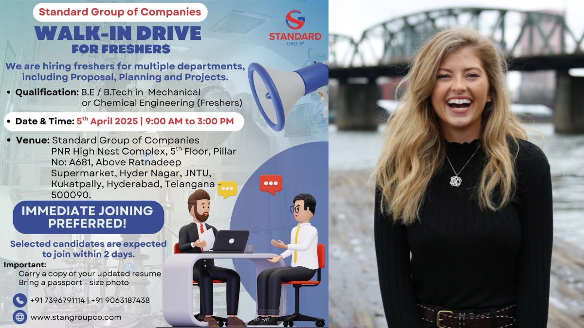 Standard Group of Companies Walk-In Drive for Freshers