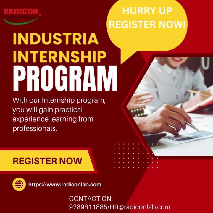 Industria Internship Program at Radicon – Register Now!