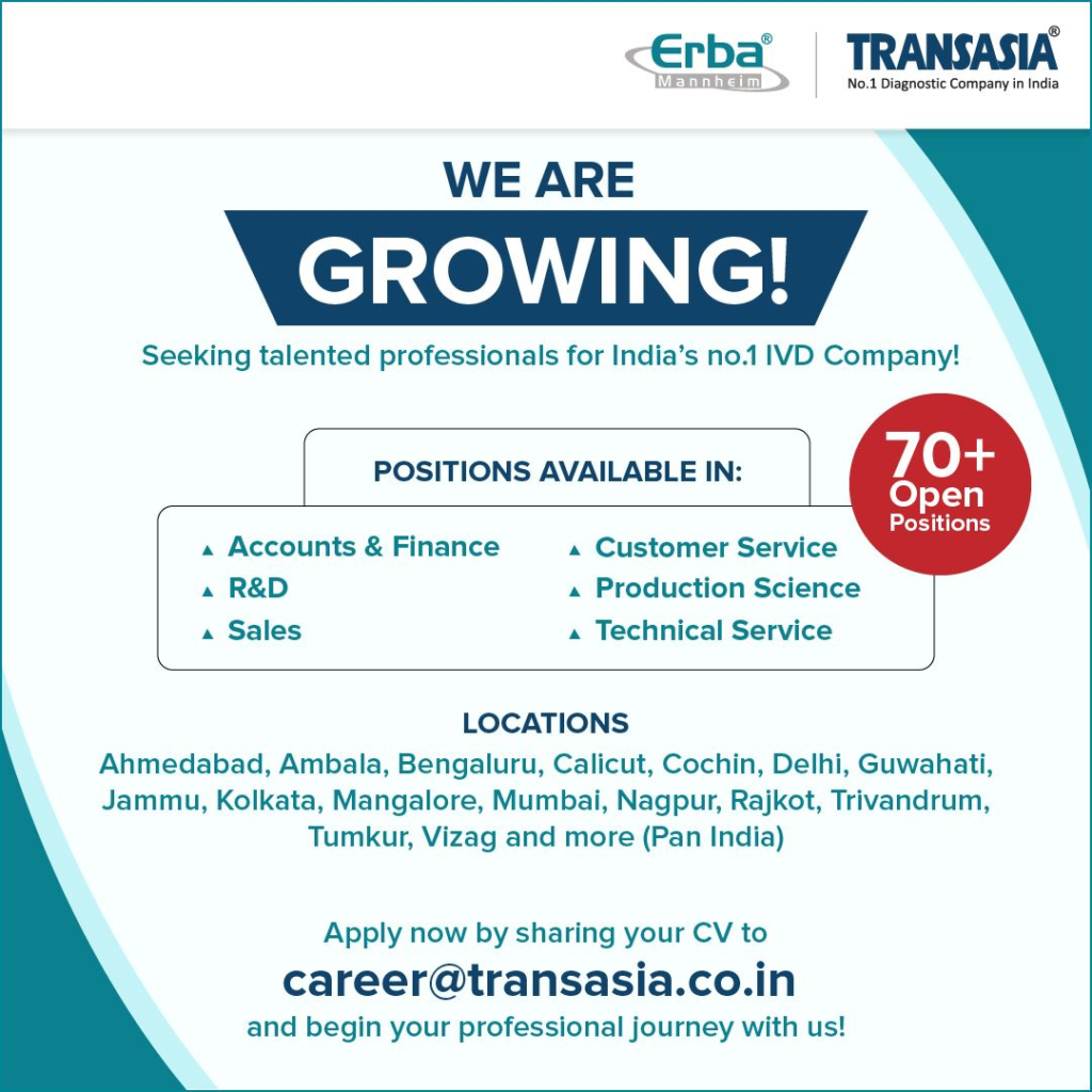 Erba Mannheim Transasia - India’s No. 1 In-Vitro Diagnostic Company