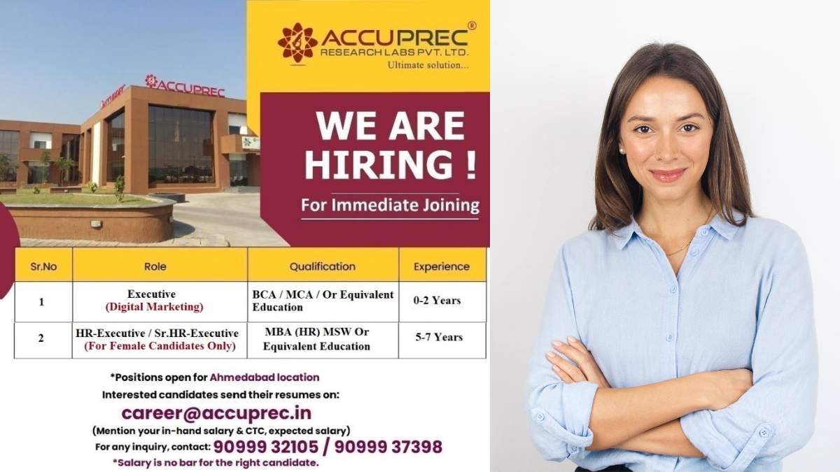 Accuprec Research Labs Hiring for Digital Marketing Executive and HR Executive Roles