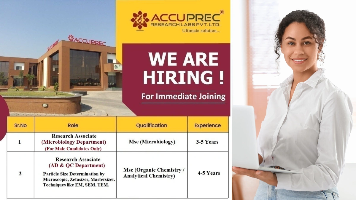 Accuprec Research Labs - Job Openings for Research Associate Positions in Microbiology and AD & QC Departments