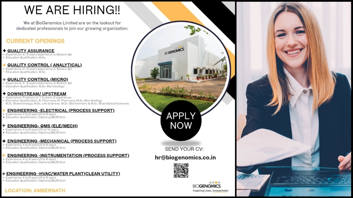 BioGenomics - Multiple Job Openings for Biotech Jobs